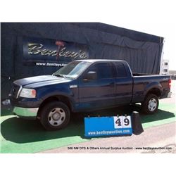 2004 FORD F-150 PICKUP 4WD ~ 145,692 MILES VIN: 1FTPX145X4NC46276, 4WD, V8, 5.4L, BLUE, AC COLD, FUL