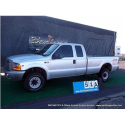 1999 FORD F-350 SUPER DUTY 4WD ~ 130,984 MILES VIN:1FTSX31S1XED10919, 4WD, V10, 6.8L, GREY/SILVER, W
