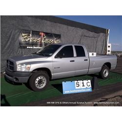 2008 DODGE RAM PICKUP 1500 4WD ~ 165,507 MILES VIN: 1D7HU18NX8J179821, PICKUP, 4WD, V8, 4.7L, GRAY, 