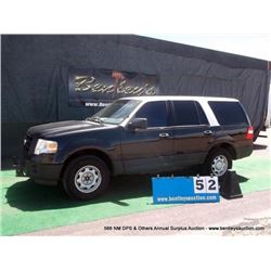 2010 FORD EXPEDITION 4x4 ~ 142,001 MILES VIN: 1FMJU1G56AEA88035, SUV, 4x4, BLACK & WHITE, V8, 5.4L, 