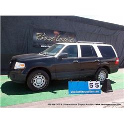 2010 FORD EXPEDITION 4x4 ~ 142,003 MILES VIN: 1FMJU1G51AEA88038, SUV, 4x4, V8, 5.4L, BLACK & WHITE, 