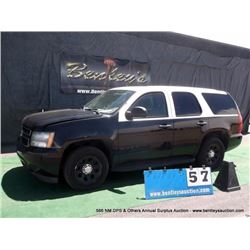 2009 CHEVROLET TAHOE ~ 136,197 MILES VIN: 1GNEC03019R178766, SUV, 4X2, V8, 5.3L, BLACK & WHITE, WIND