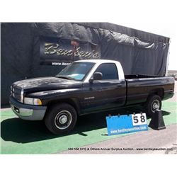 2001 DODGE RAM PICKUP 2500 ~ 147,449 MILES VIN: 3B7KC26621M256260, PICKUP, RWD, I6, 5.9L T, BLACK & 