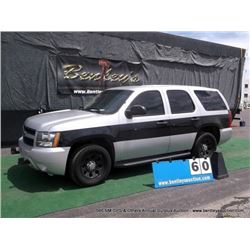 2011 CHEVROLET TAHOE ~ 140,104 MILES VIN: 1GNLC2E0XBR318223, SUV, 4X2, V8, 5.3L, SILVER & BLACK, AC 