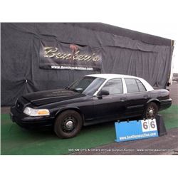 2010 FORD CROWN VICTORIA ~ 126,020 MILES VIN: 2FABP7BV3AX136671, SEDAN, RWD, V8, 4.6L, BLACK & WHITE