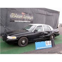 2010 FORD CROWN VICTORIA ~ 123,129 MILES VIN: 2FABP7BV0AX112912, SEDAN, RWD, V8, 4.6L, BLACK & WHITE