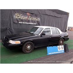 2007 FORD CROWN VICTORIA ~ 129,438 MILES VIN: 2FAFP71W67X129427, SEDAN, RWD, V8, 4.6L, BLACK & WHITE