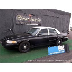 2010 FORD CROWN VICTORIA ~ 134,561 MILES VIN: 2FABP7BV2AX129467, SEDAN, RWD, V8, 4.6L, BLACK & WHITE