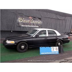 2007 FORD CROWN VICTORIA ~ 161,552 MILES VIN: 2FAFP71W47X146209, SEDAN, RWD, V8, 4.6L, BLACK & WHITE