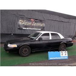 2008 FORD CROWN VICTORIA ~ 097,602 MILES VIN: 2FAFP71V38X128020, SEDAN, RWD, V8, 4.6L, BLACK & WHITE