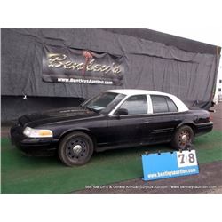 2010 FORD CROWN VICTORIA ~ 128,265 MILES VIN: 2FABP7BV1AX112899, SEDAN, RWD, V8, 4.6L, BLACK & WHITE