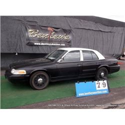 2010 FORD CROWN VICTORIA ~ 145,553 MILES VIN: 2FABP7BV3AX129462, SEDAN, RWD, V8, 4.6L, BLACK & WHITE