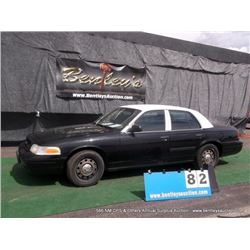 2010 FORD CROWN VICTORIA ~ 139,798 MILES VIN: 2FABP7BV4AX123542, SEDAN, RWD, V8, 4.6L, BLACK & WHITE