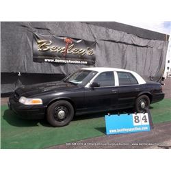 2010 FORD CROWN VICTORIA ~ 140,104 MILES VIN: 2FABP7BVXAX129460, SEDAN, RWD, V8, 4.6L, BLACK & WHITE