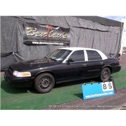 2009 FORD CROWN VICTORIA ~ 106,046 MILES VIN: 2FAHP71V39X112569, SEDAN, RWD, V8, 4.6L, BLACK & WHITE