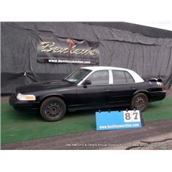 2007 FORD CROWN VICTORIA ~ 096,655 MILES VIN: 2FAFP71W57X129449, SEDAN, RWD, V8, 4.6L, BLACK & WHITE