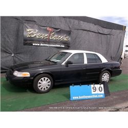 2010 FORD CROWN VICTORIA ~ 150,220 MILES VIN: 2FABP7BV9AX112911, SEDAN, RWD, V8, 4.6L, BLACK & WHITE