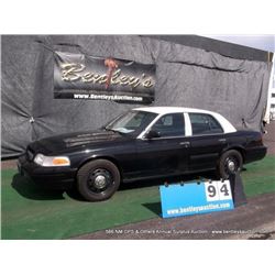 2010 FORD CROWN VICTORIA ~ 161,412 MILES VIN: 2FABP7BV6AX136633, SEDAN, RWD, V8, 4.6L, BLACK & WHITE
