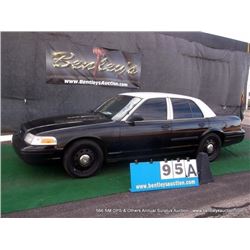 2010 FORD CROWN VICTORIA ~ 165,059 MILES VIN: 2FABP7BV5AX123548, SEDAN, RWD, V8, 4.6L, BLACK & WHITE