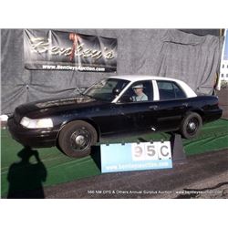 2010 FORD CROWN VICTORIA ~ 143,415 MILES VIN: 2FABP7BV4AX136663, SEDAN, RWD, V8, 4.6L, BLACK & WHITE