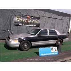 2008 FORD CROWN VICTORIA ~ 109,688 MILES VIN: 2FAFP71V38X173068, SEDAN, RWD, V8, 4.6L, SILVER & BLAC