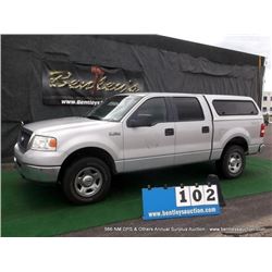 2007 FORD F-150 PICKUP 4WD ~ 118,133 MILES VIN: 1FTPW14537KC94078, PICKUP, 4WD, V8, 5.4L, GREY, A/C 