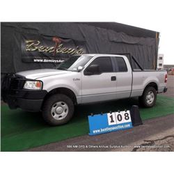 2008 FORD F-150 PICKUP 4x4 ~ 106,721 MILES VIN: 1FTPX14V98FB59663, PICKUP, 4x4, V8, 5.4L, GREY, WIND