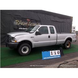 2004 FORD F-250 SUPER DUTY 4WD ~ 107,679 MILES VIN: 1FTNX21P74EC79254, PICKUP, 4WD, V8, 6.0L T, GREY