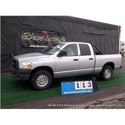 2006 DODGE RAM PICKUP 1500 4WD 4X4 ~ 93,268 MILES VIN: 1D7HU18P86J222969, PICKUP, 4WD, V8, 4.7L, GRE
