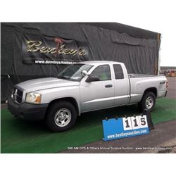 2006 DODGE DAKOTA PICKUP 4WD 4X4 ~ 104,780 MILES VIN: 1D7HW22N16S671914, PICKUP, 4WD, V8, 4.7L, GREY