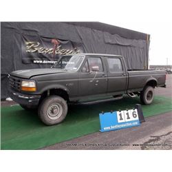 1993 Ford F-350 PICKUP 4X4 ~ 86,385 MILES VIN: 2FTJW36H0PCA92232, PICKUP, 4WD, V8, 5.8L, GREEN, A/C 
