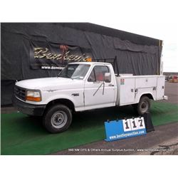 1997 FORD F-250 PICKUP 4X4 ~ 196,180 MILES VIN: 3FEHF26G1VMA21081, PICKUP, 4WD, 7.5L, V8, VIH, 16V, 