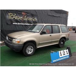 2000 FORD EXPLORER 4WD ~ 178,218 MILES VIN: 1FMZU71X3YZC42896, SUV, 4WD, V6, 4.0L, ABS LIGHT ON,AC ?