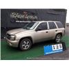Image 1 : 2005 CHEVROLET TRAILBLAZER 4WD ~ 126,261 MILES VIN: 1GNDT13S952260587, SUV, 4WD, I6, 4.2L, TAN, AC C