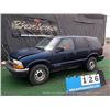 Image 1 : 1998 CHEVROLET BLAZER 4WD ~ 121,928 MILES VIN: 1GNDT13W6W2279229, SUV, 4WD, V6, 4.3L, BLUE, ROCK CHI