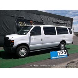 2008 FORD S314 15 PASSENGER VAN ~ 49,087 MILES VIN: 1FBSS31L18DA39119, E-SERIES WAGON, FULL-SIZE, RW