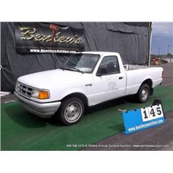 1993 FORD RANGER ~ 80,258 MILES SHOWING VIN: 1FTCR10A0PPA53824, PICKUP, RWD, I4, 2.3L , WHITE, A/C C