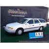 Image 1 : 1992 FORD TAURUS WAGON ~ 06627 MILES SHOWING VIN: 1FACP55UXNG186197, FWD, V6, 3.0L, WHITE, AC COLD, 