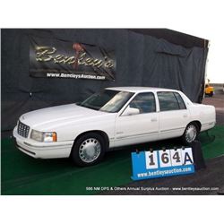 1999 CADILLAC DEVILLE ~ 120,981 MILES VIN: 1G6KD54Y0XU769372, SEDAN, FWD, V8, 4.6L, CREAM, AC COLD, 