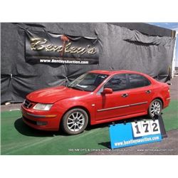 2003 SAAB 93A SEDAN ~ 194,067 MILES VIN: YS3FD49Y131030078, SEDAN, FWD, I4, 2.0L T, RED, A/C COLD, 1