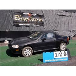 1995 HONDA CIVIC DEL SOL ~ 204,557 MILES VIN: JHMEG1143SS000606, COUPE, FWD, I4, 1.5L, BLACK, WINDSH