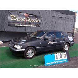 1999 MERCEDES-BENZ C-23 SEDAN ~ 190,931 MILES VIN: WDBHA24G9XA753015, SEDAN, RWD, I4, 2.3L SC, BLACK