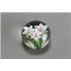 Image 1 : Lundberg Studios Jonquil Paperweight, Signed Steven Lundberg, Dated 1990, The domed weight de...