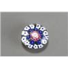 Image 1 : Ken Rosenfeld Floral Paperweight, Dated 1987, The domed weight decorated with a central dark...