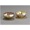 Image 1 : Two Tiffany Favrile Glass Bowls, 1892-1928, Each with a twisted and ribbed circular gold body...