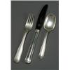 Image 1 : Danish Sterling Flat Table Service, Georg Jensen, Old Danish Pattern, Since 1945, Not Monogra...