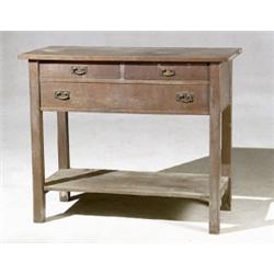 L & J.G. Stickley Arts and Crafts Oak Server, After 1912, With manufacturer 's label inscribe...