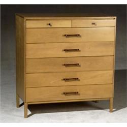 Paul McCobb +Perimeter Group ' Birch Chest of Drawers, Manufactured by Winchedon Furniture Co.,...