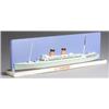 Image 1 : Illuminated Wood Ship Model of the +Mauritania ', Art Model Studios, Mount Vernon, NY, Circa 19...