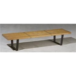 George Nelson Platform Bench, Design Introduced 1947, Manufactured by Herman Miller, Having m...